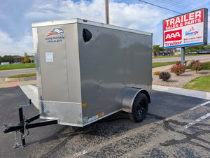 2026 American Hauler Arrow 5x8 Enclosed Cargo Trailer Pewter - Stock #36918