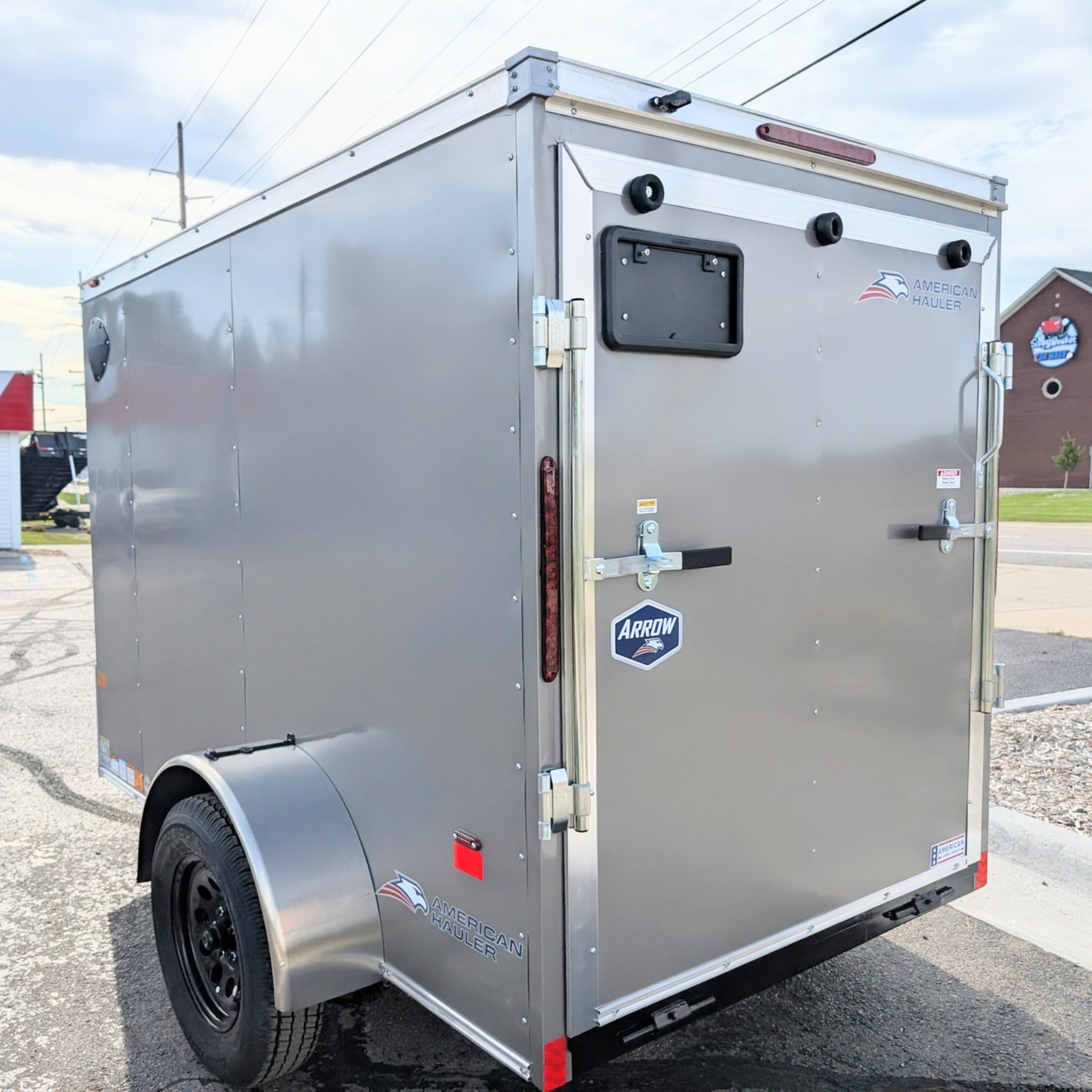 2026 American Hauler Arrow 5x8 Enclosed Cargo Trailer Pewter - Stock #36918