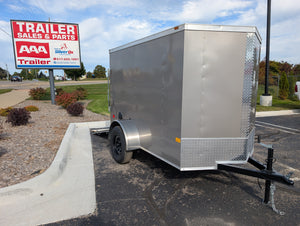 2026 American Hauler Arrow 5x8 Enclosed Cargo Trailer Pewter - Stock #36918