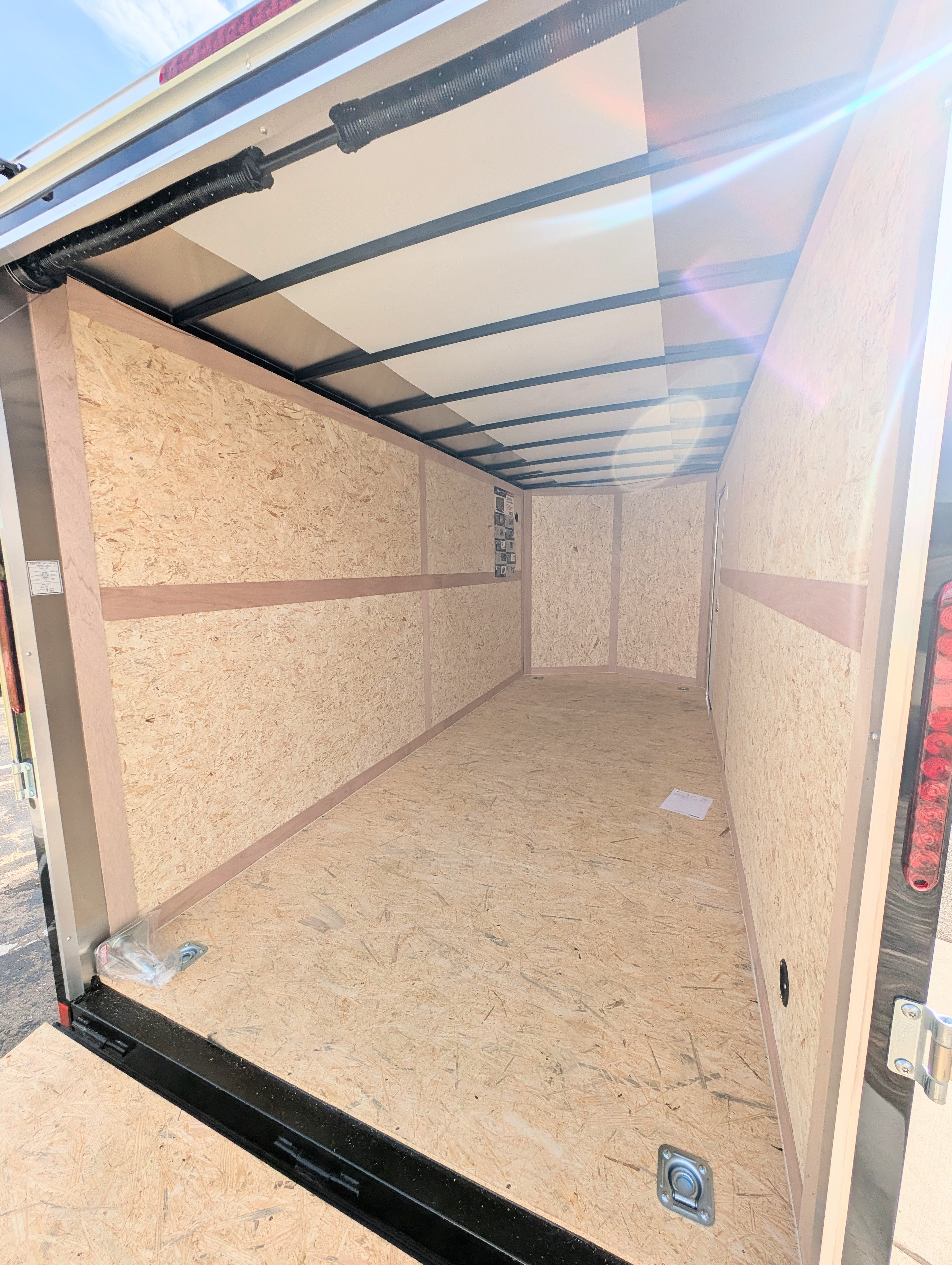 American Hauler 7x16 Tandem Axle Black Enclosed Trailer 90