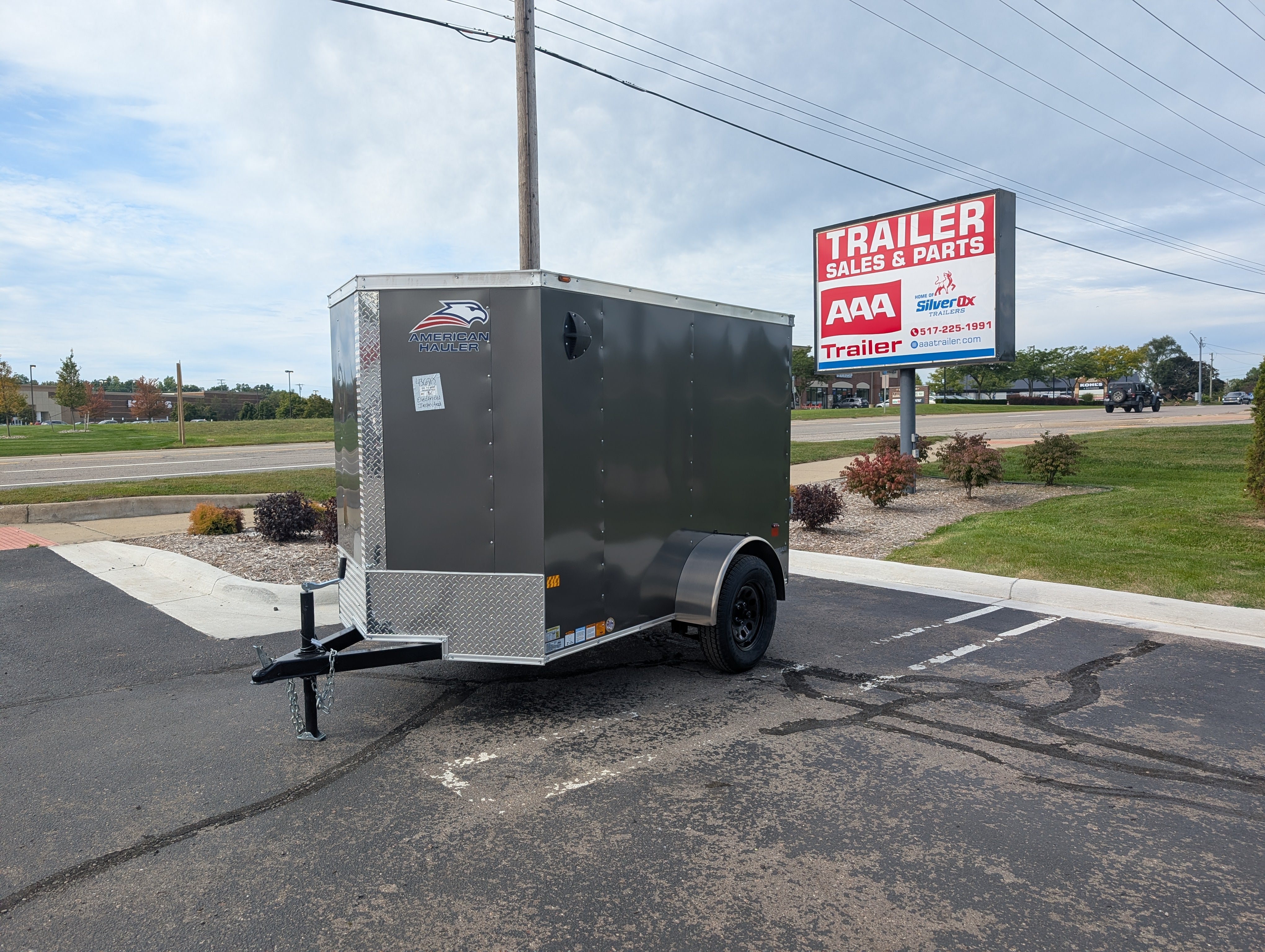 2026 American Hauler Arrow 5x8 Enclosed Cargo Trailer  Gray - 36917