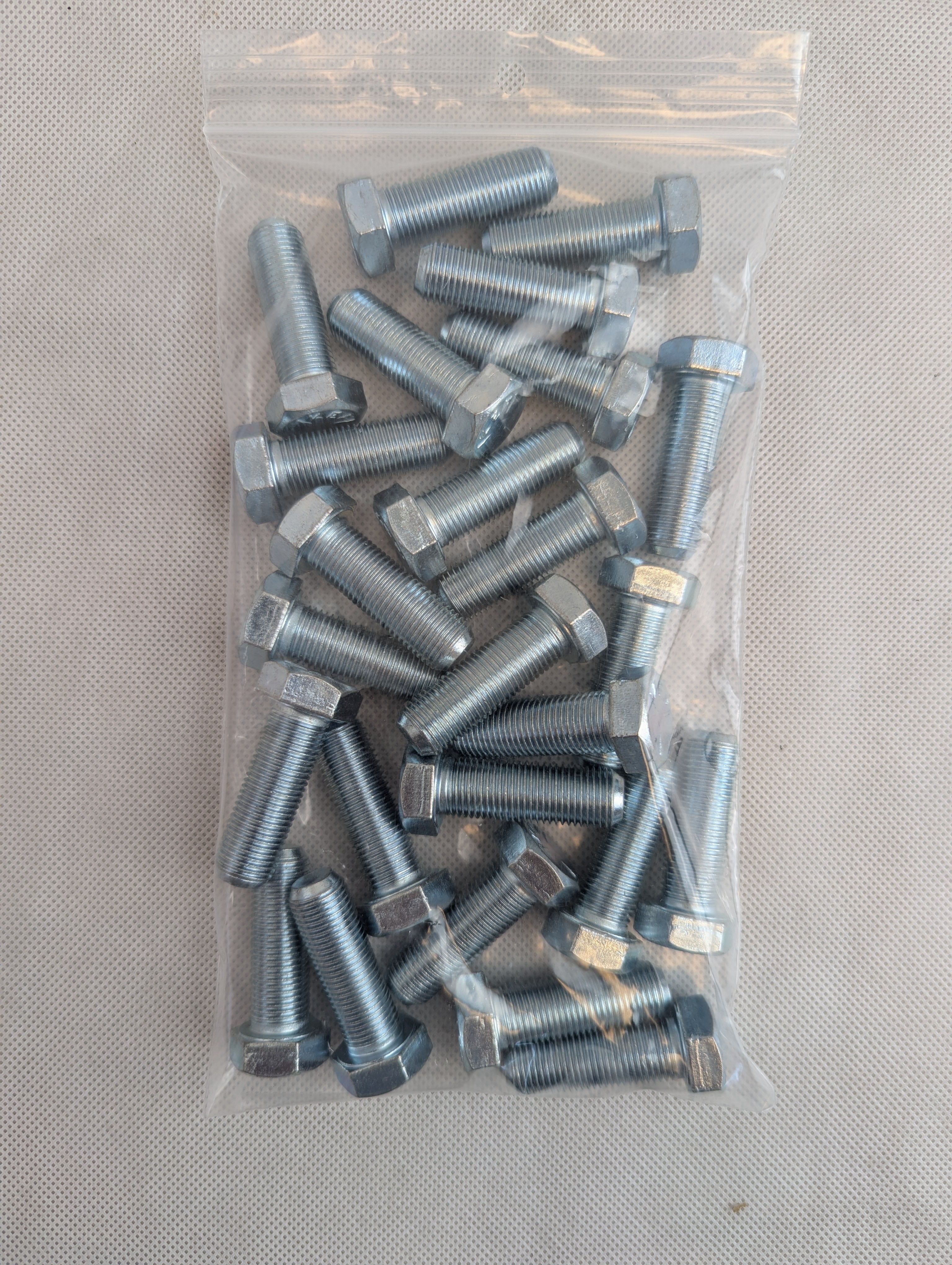 Fully Threaded Hex Cap Screws for Trailer Spare Tire Mounting  1/2"-20 thread (25 Pieces)