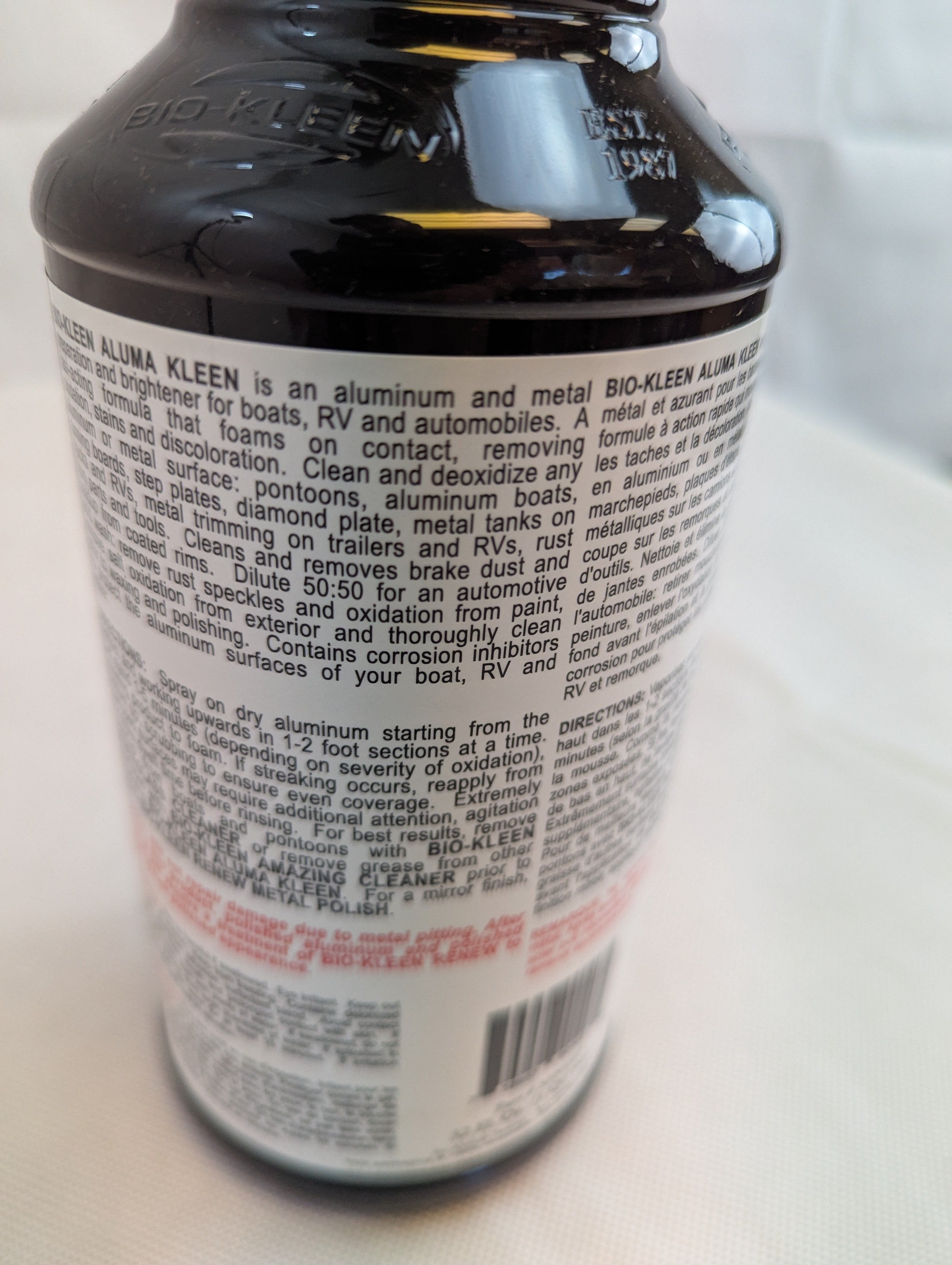 Bio-Kleen Aluma-Kleen aluminum cleaner - 32oz.