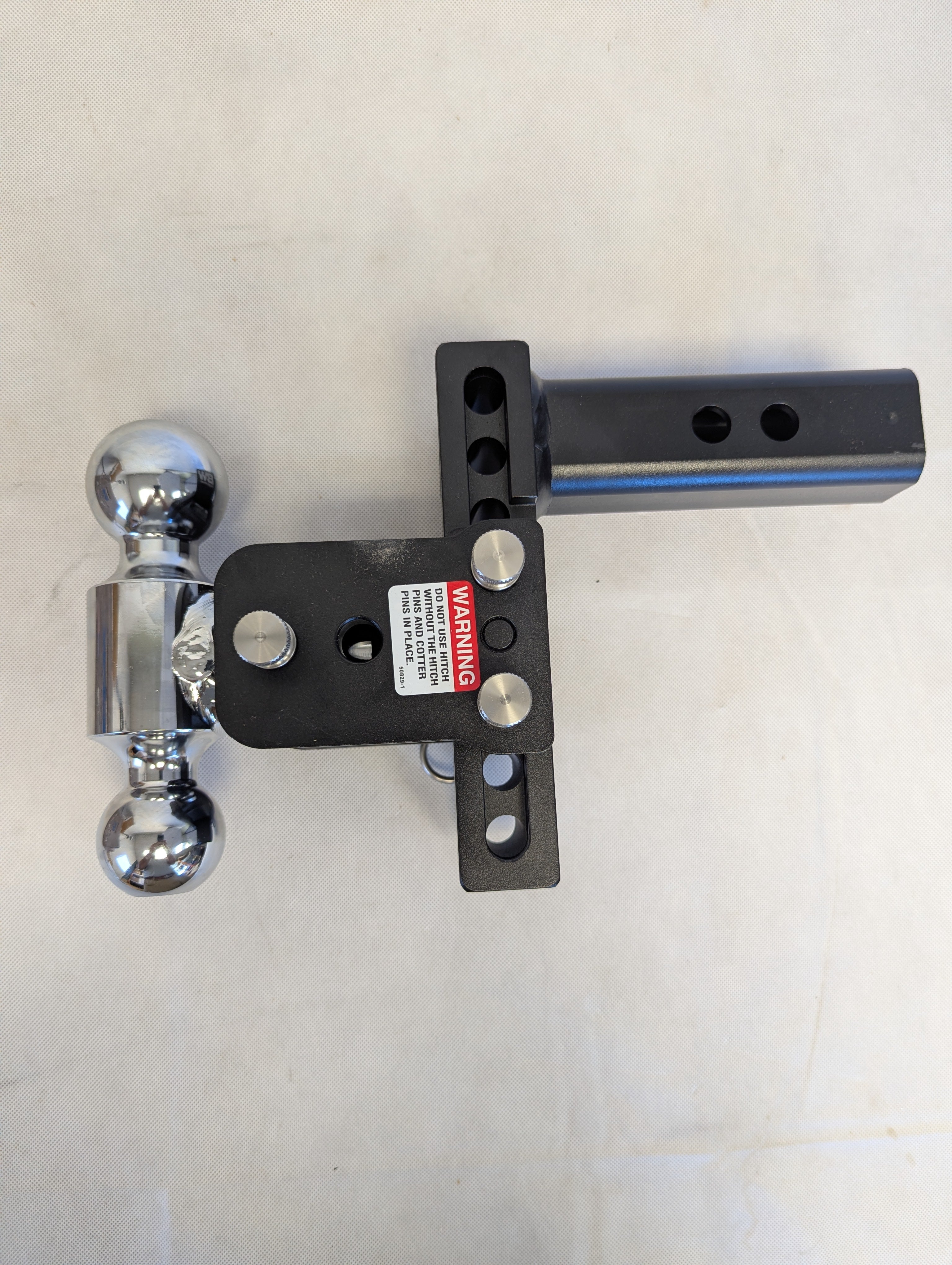 B&W Trailer Hitches Tow & Stow Adjustable Trailer Hitch Ball Mount - Fits 2