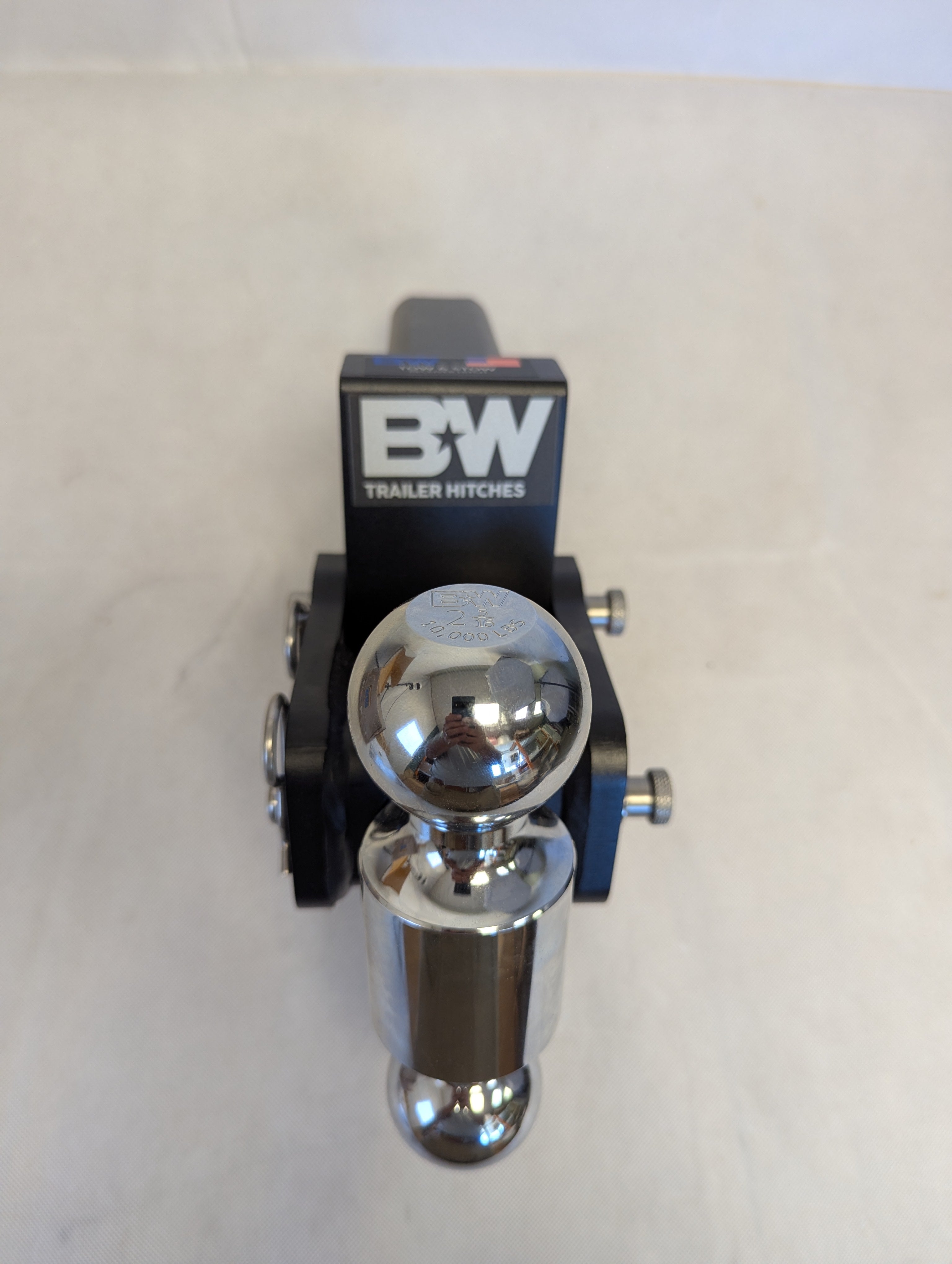 B&W Trailer Hitches Tow & Stow Adjustable Trailer Hitch Ball Mount - Fits 2
