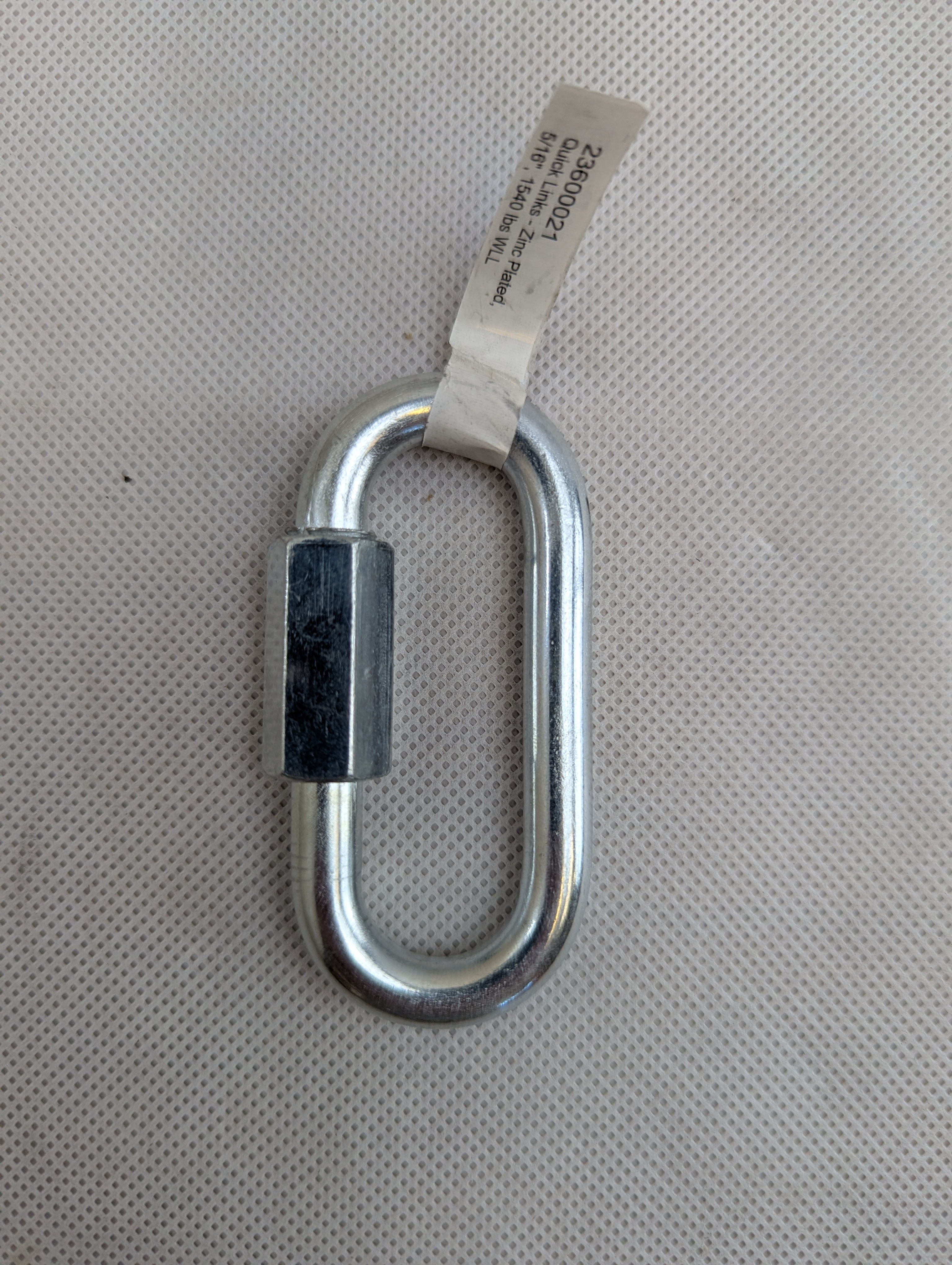 Trailer Safety Chain Quick Link - Zinc Plated, 5/16