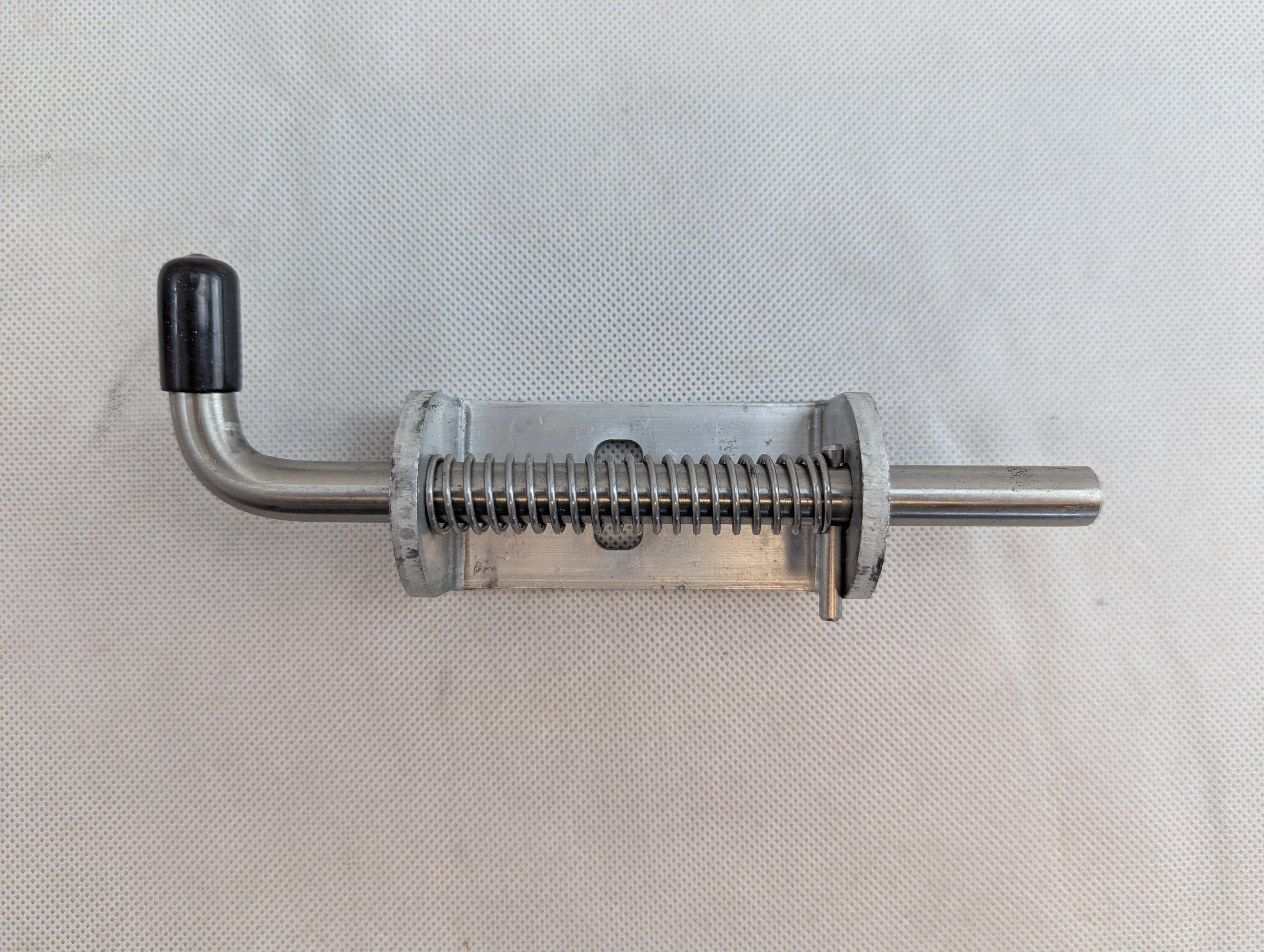 Spring-Loaded Latch, Aluminum Weld On - Silver Ox