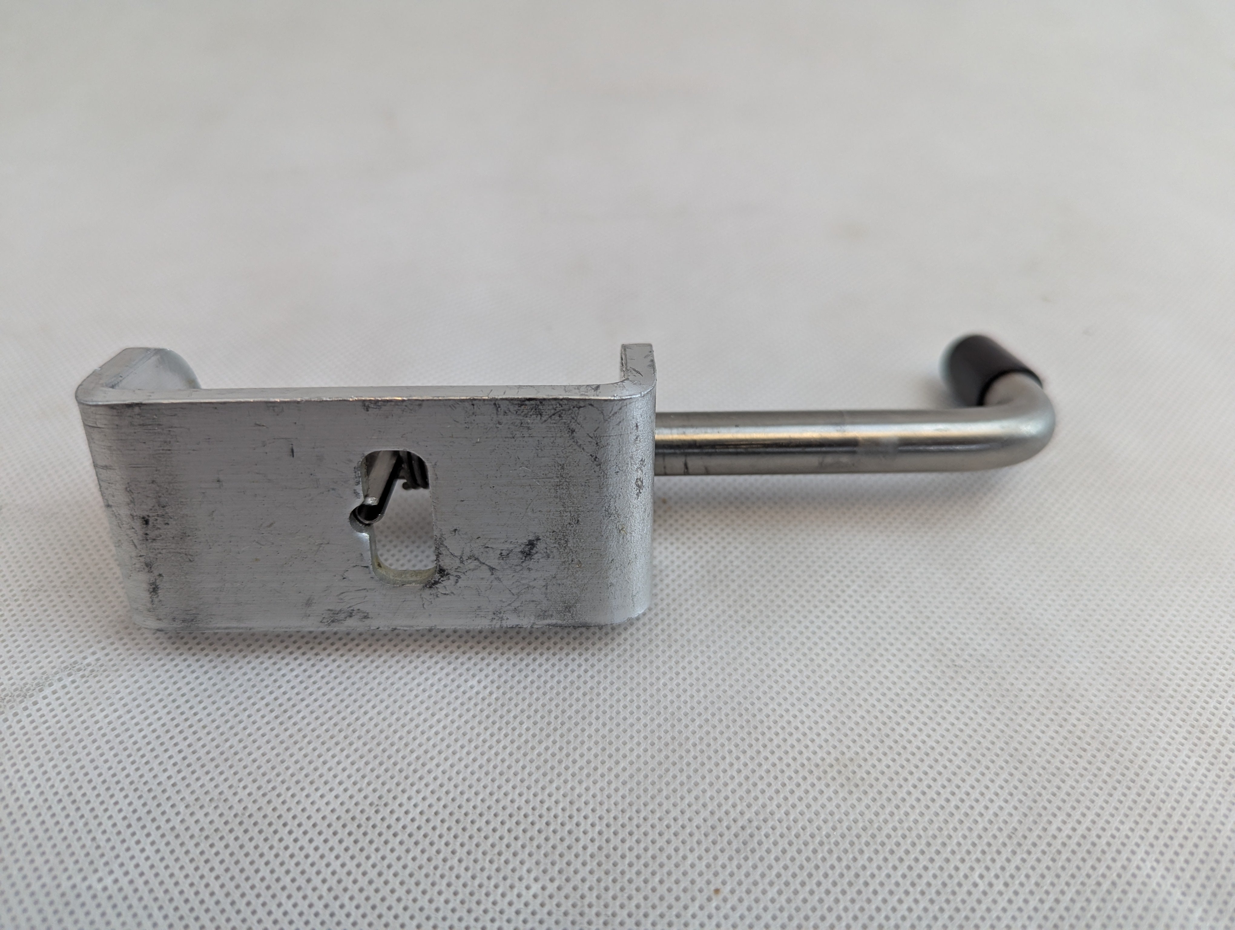 Spring-Loaded Latch, Aluminum Weld On - Silver Ox