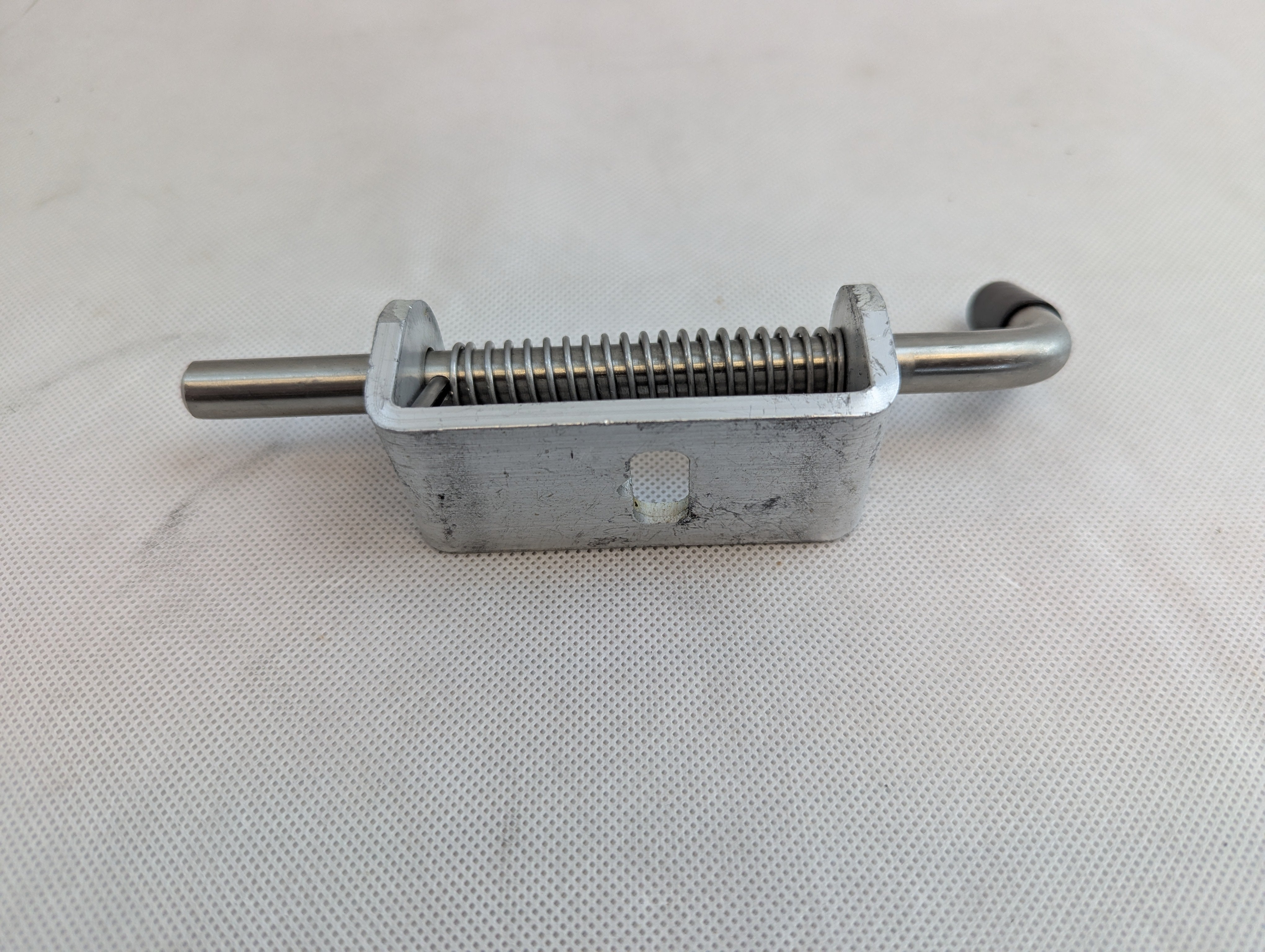 Spring-Loaded Latch, Aluminum Weld On - Silver Ox