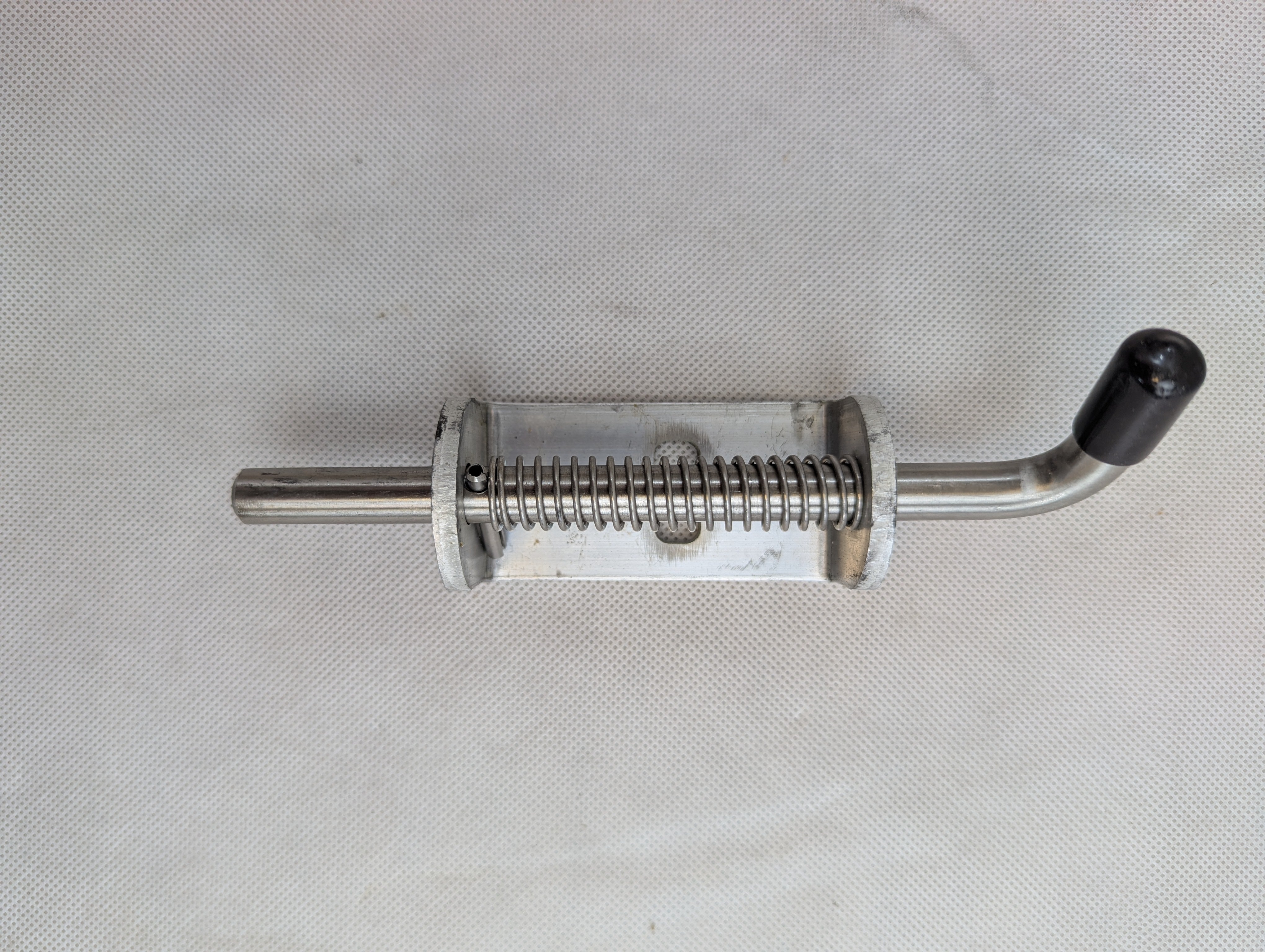 Spring-Loaded Latch, Aluminum Weld On - Silver Ox