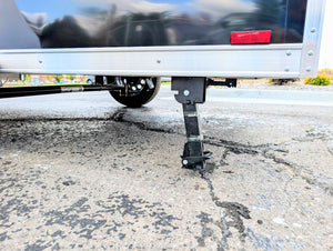 Amerilite ALL Aluminum 6x12 V Nose With Ramp Door Cargo / Enclosed Trailer BLACK -Stock# 200296
