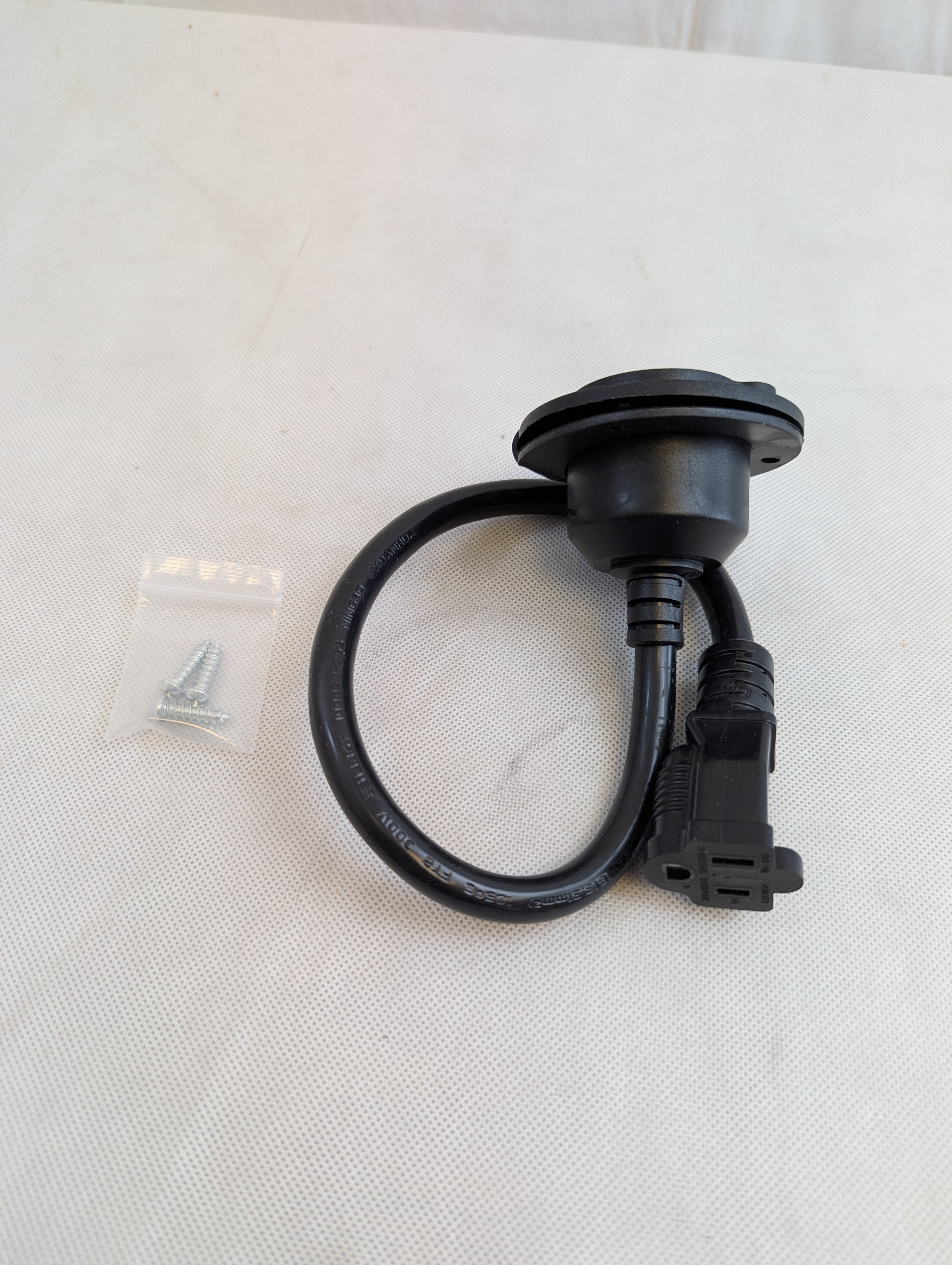 Trailer Power Inlet Shore Power 115 Volt AC Cord Port Plug 20 Amp RV Electrical Outlet