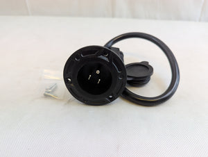 Trailer Power Inlet Shore Power 115 Volt AC Cord Port Plug 20 Amp RV Electrical Outlet