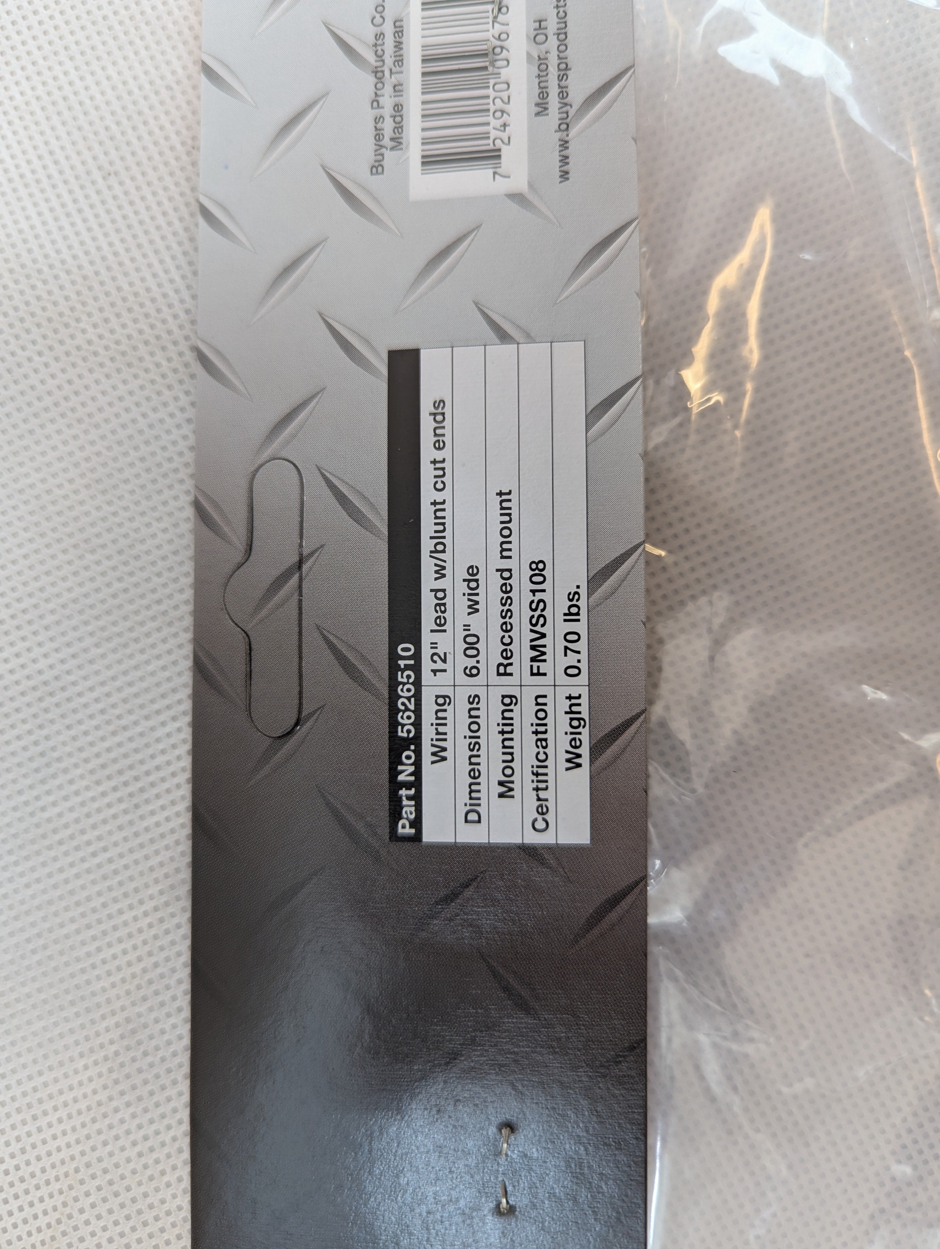 Buyers Products 5626510 6 Inch Red Oval Stop/Turn/Tail Light With 10 LEDs Kit