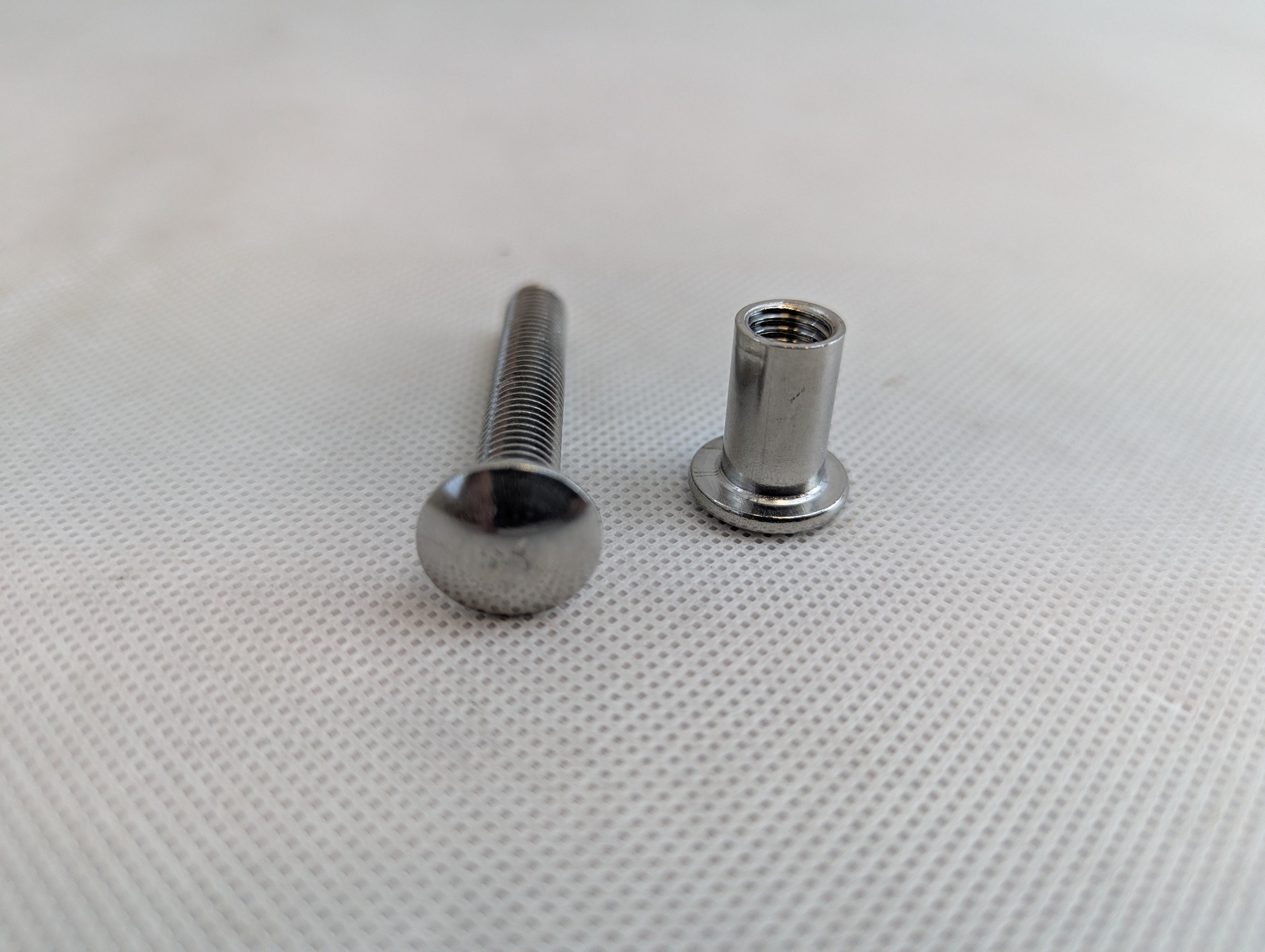 4 Pcs Trailer Hasp Bolt Kit for Trailer Cam Action Hasp, Trailer Hasp Bolt Kit, 2 in Stainless Steel Trailer Hasp Bolt for Cam Bar Lock