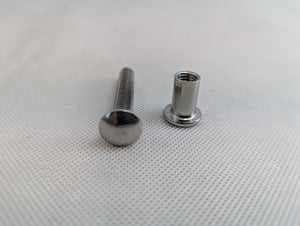 4 Pcs Trailer Hasp Bolt Kit for Trailer Cam Action Hasp, Trailer Hasp Bolt Kit, 2 in Stainless Steel Trailer Hasp Bolt for Cam Bar Lock