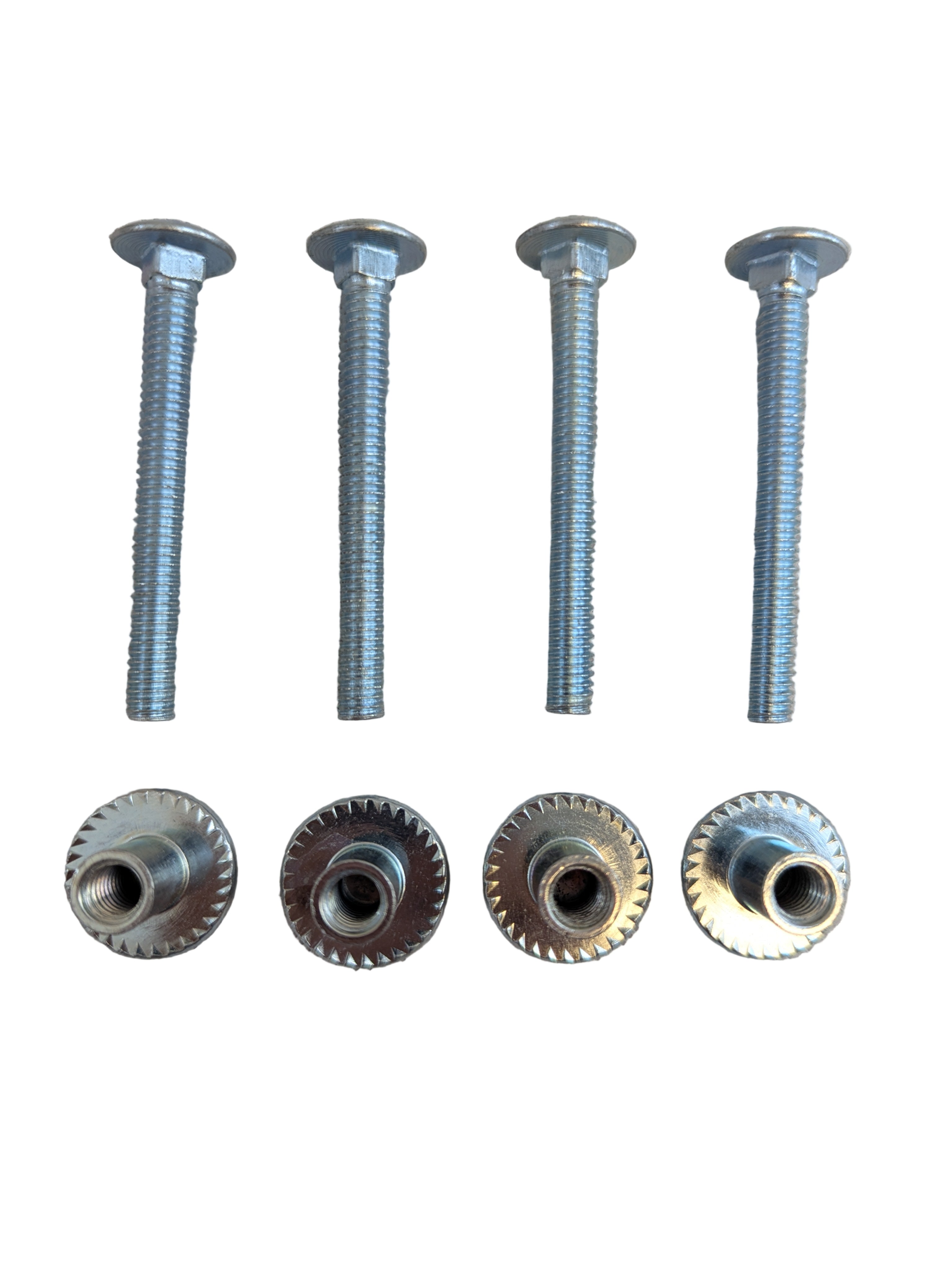 (4) Trailer Hasp Bolt Kit, 2 1/2" Trailer Hasp Bolt and Barrel for Cam Bar Lock and Hasp