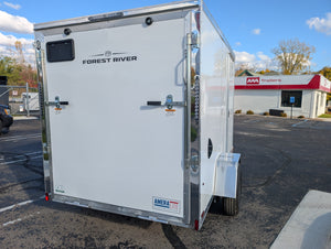 Amerilite Aluminum 6x10 V Nose With Ramp Door Cargo / Enclosed Trailer -Stock# 200659