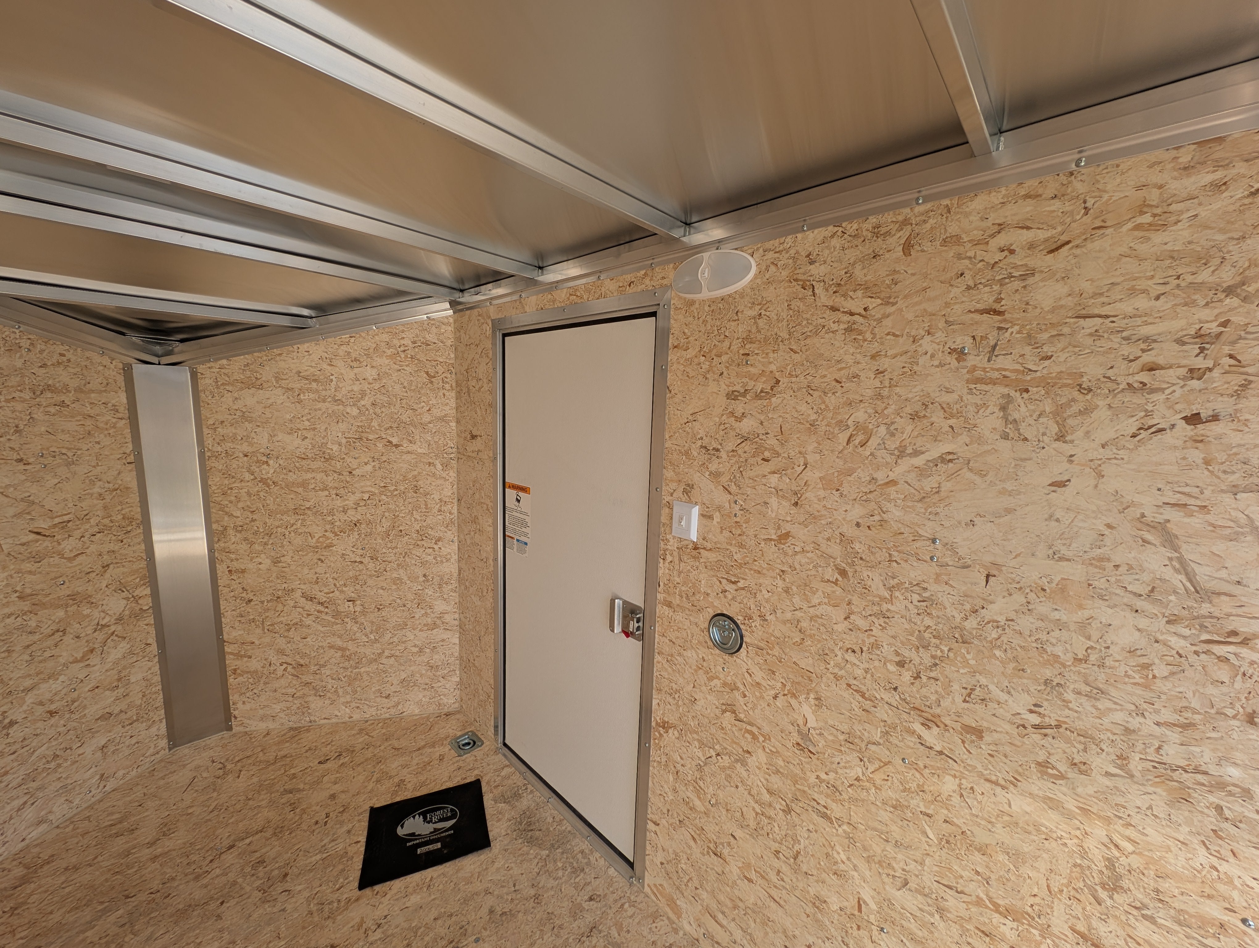 Amerilite Aluminum 6x10 V Nose With Ramp Door Cargo / Enclosed Trailer -Stock# 200659