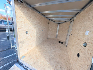 Amerilite Aluminum 6x10 V Nose With Ramp Door Cargo / Enclosed Trailer -Stock# 200659