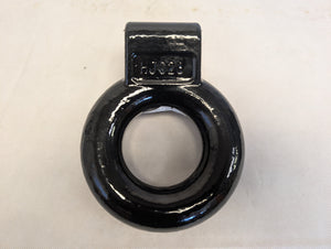 CURT 48601 Black Steel Pintle Hitch Lunette Ring 3-Inch ID, 12,000 lbs, Channel Mount Required,