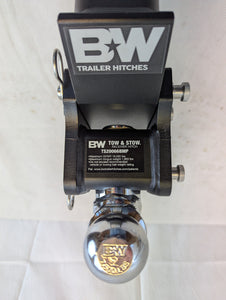 B&W Trailer Hitches Tow & Stow Adjustable Trailer Hitch Ball Mount - Fits 2.5