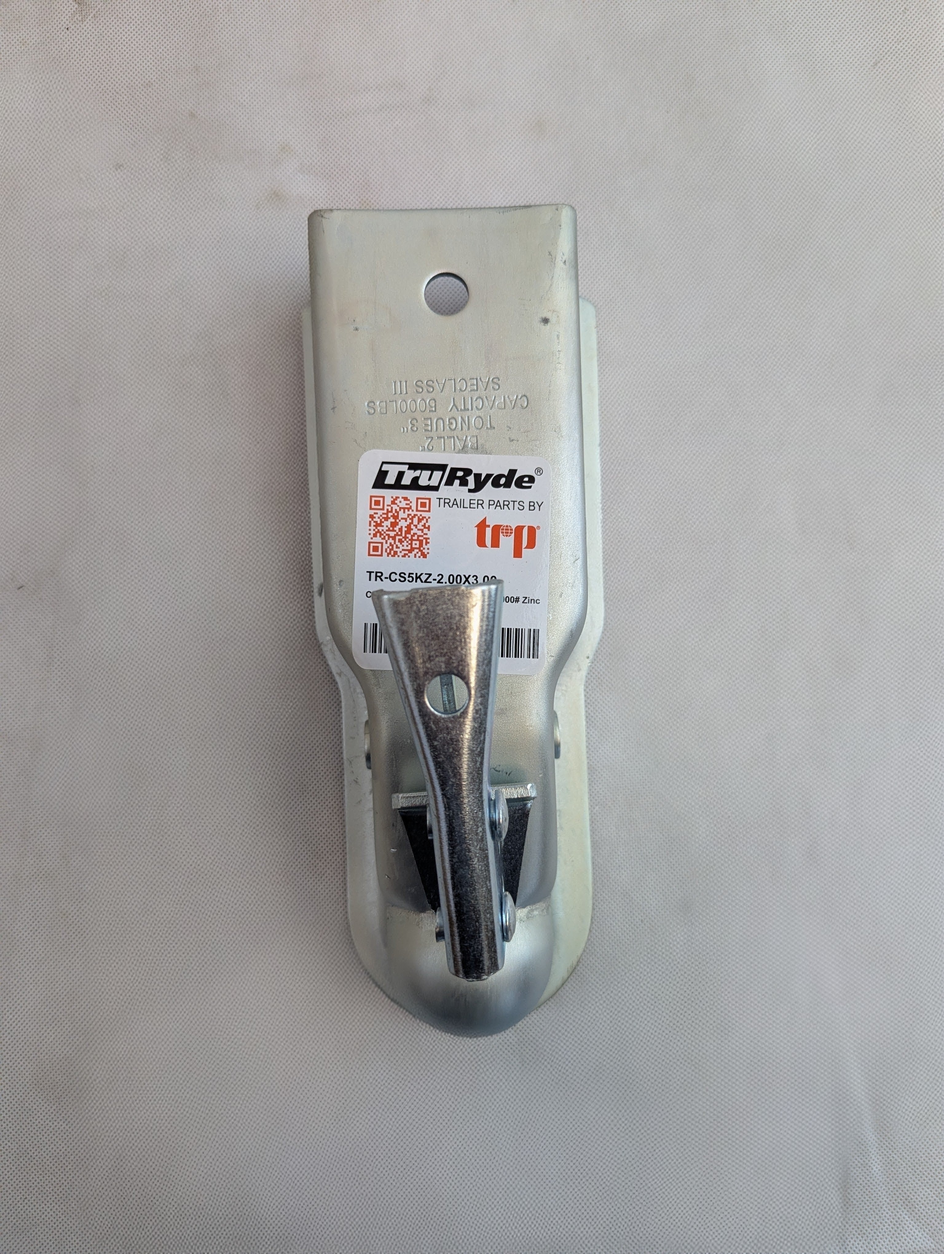 Channel Tongue Trailer Coupler - Trigger Latch - Zinc - 2