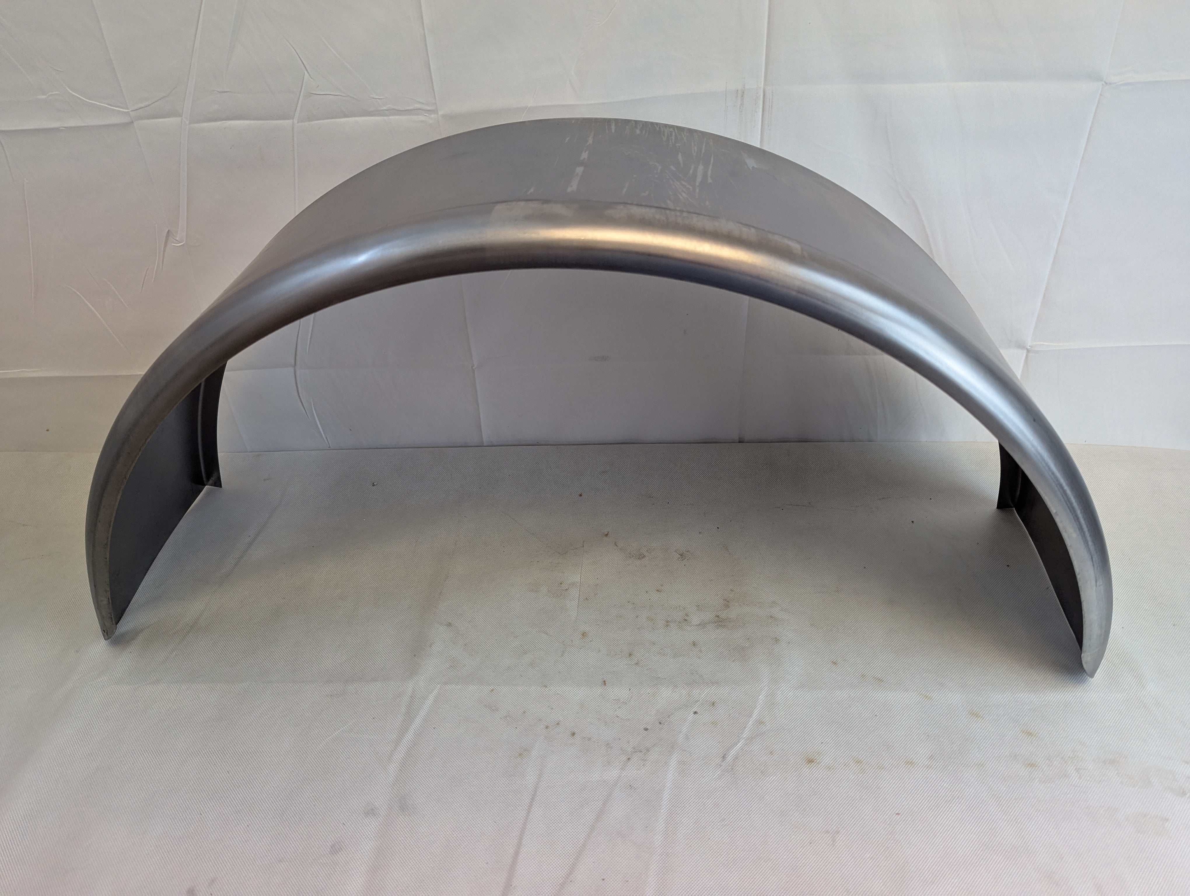 Steel Single Axle Trailer Fender 9x32x15 1/2 Round 90 Degree Flange