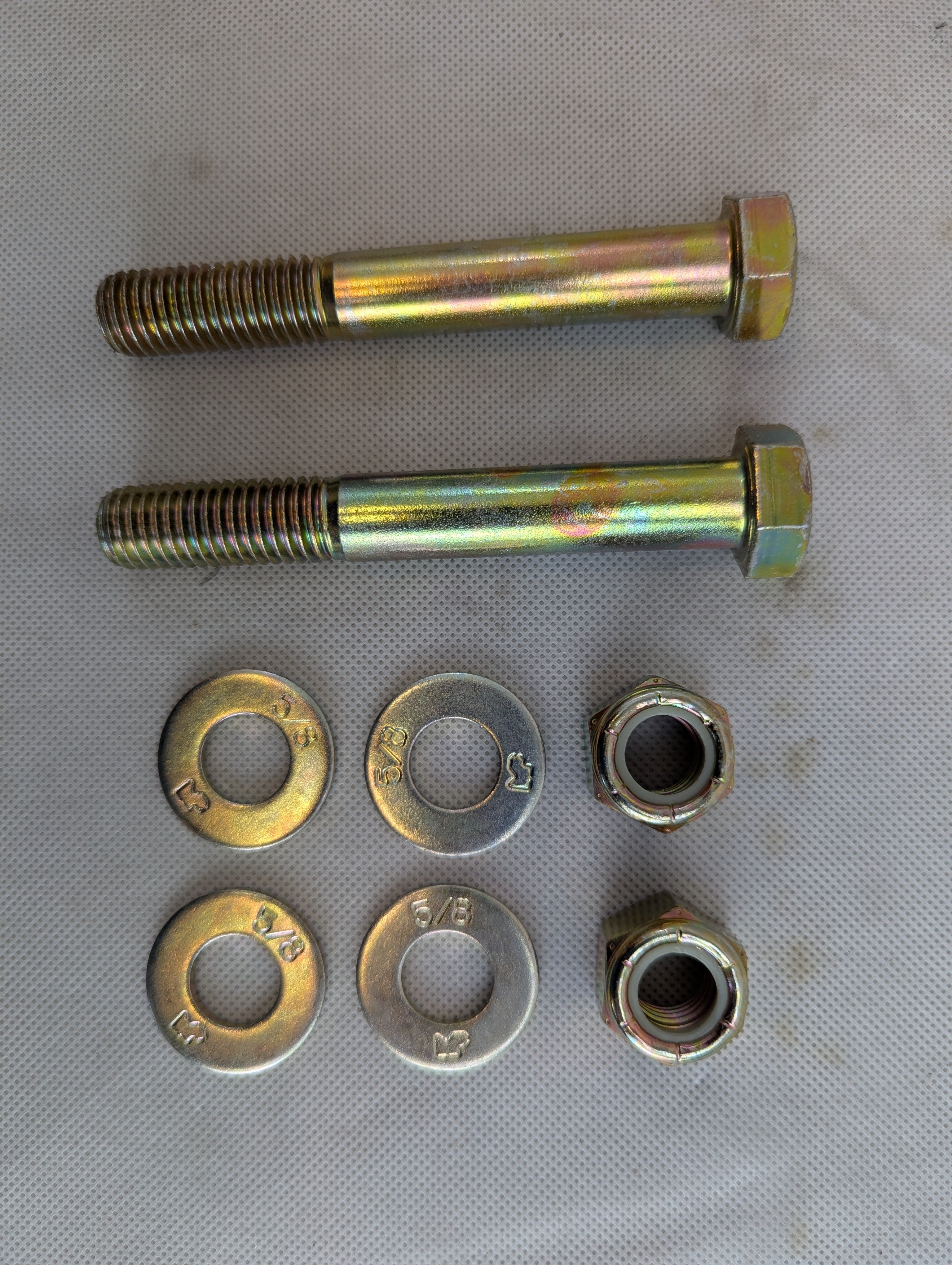 Grade 8 Yellow Zinc Adjustable Coupler & Lunette Ring Bolt and Nut Kit – Heavy-Duty Towing Hardware