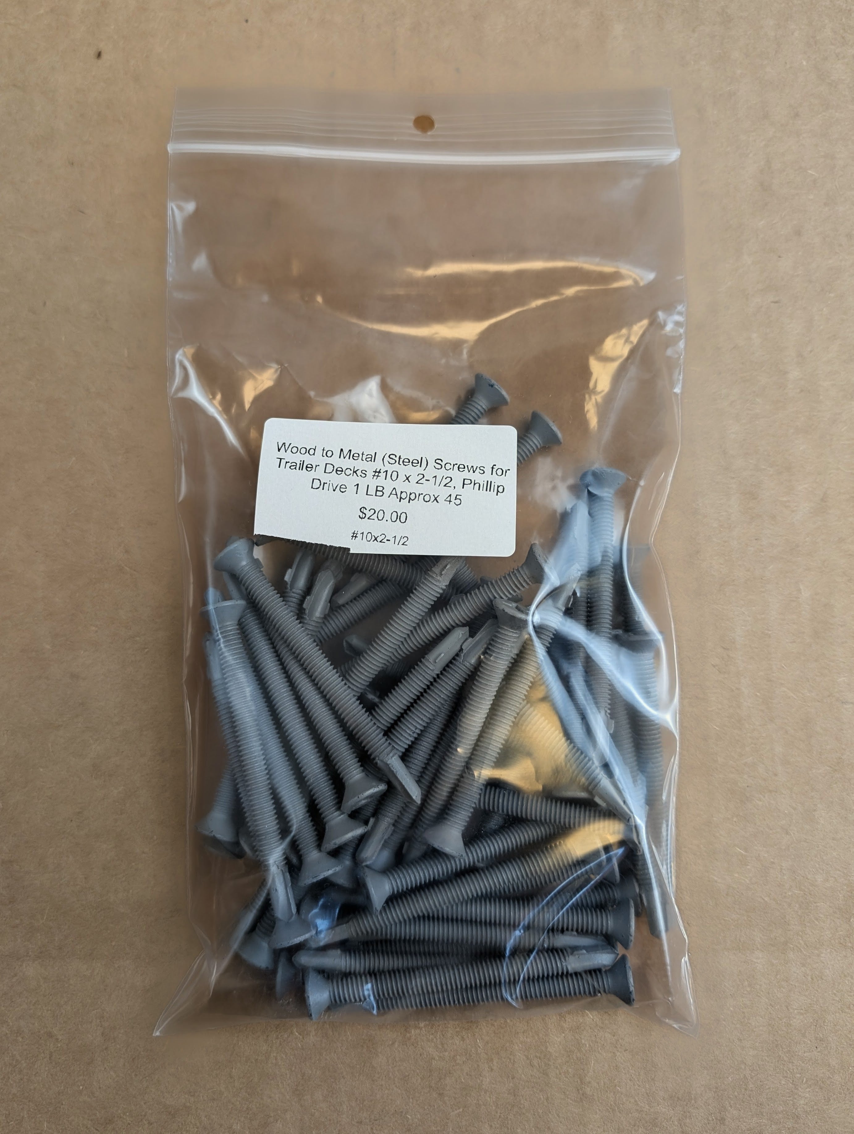 Premium Wood-to-Metal Screws #10 x 2.5