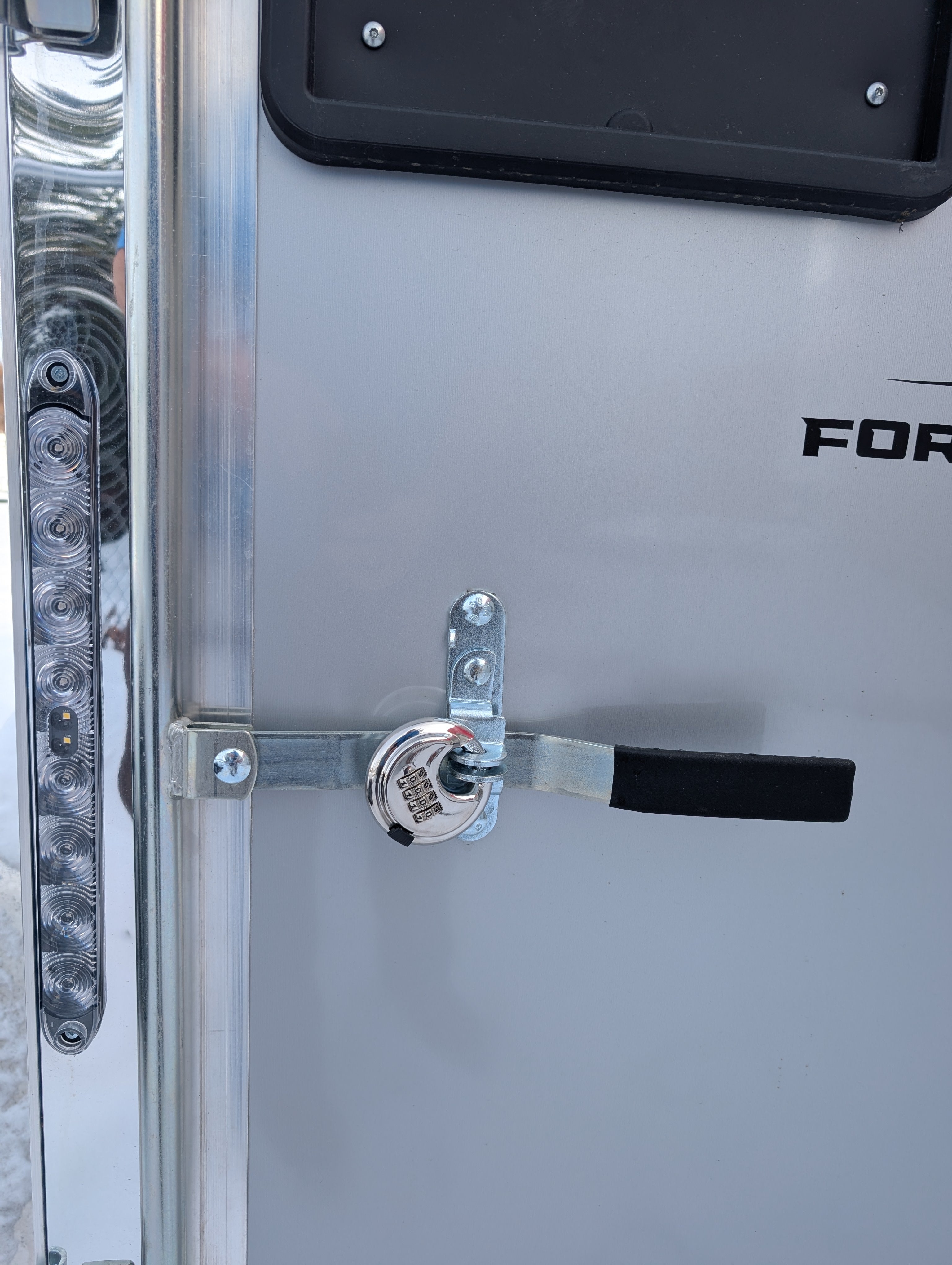 Shrouded Stainless Combination Steel Pad Keyless Lock 3 pack Cargo Trailers