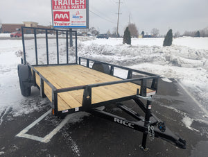 Rice 6x12 Powder Coated Steel Utility Trailer w Ramp Gate