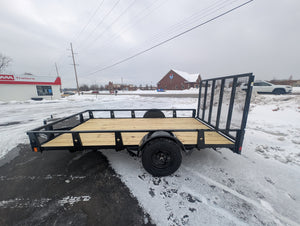 Rice 6x12 Powder Coated Steel Utility Trailer w Ramp Gate