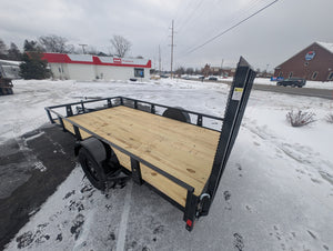 Rice 6x12 Powder Coated Steel Utility Trailer w Ramp Gate