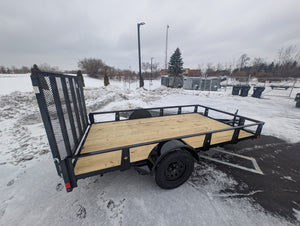 Rice 6x12 Powder Coated Steel Utility Trailer w Ramp Gate