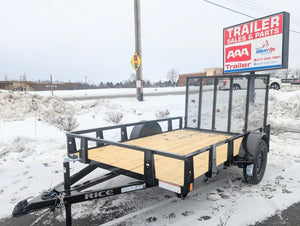 Rice 6x10 Powder Coated Steel Utility Trailer w Ramp Gate