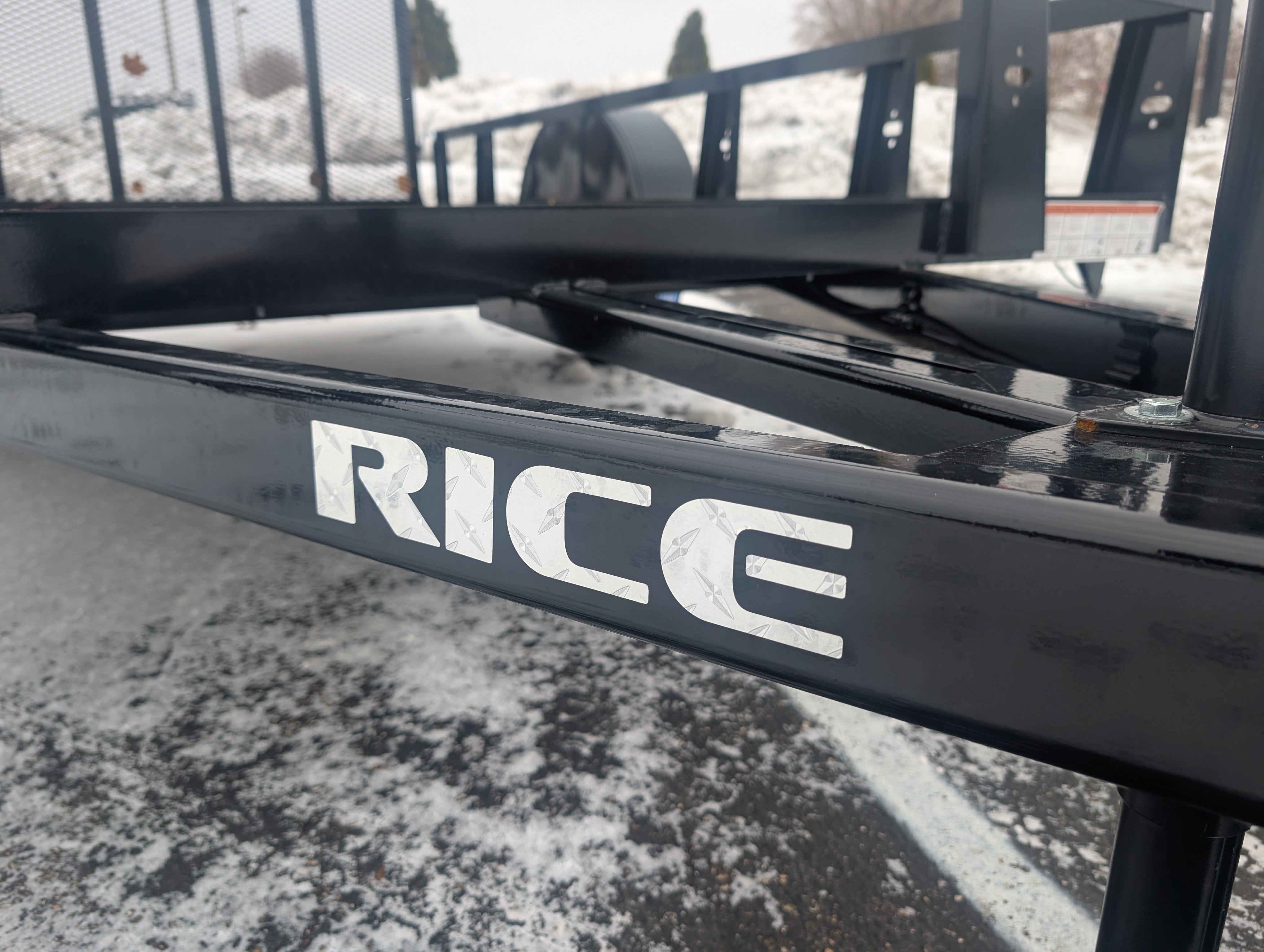 Rice 6x10 Powder Coated Steel Utility Trailer w Ramp Gate