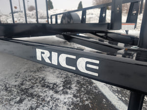 Rice 6x10 Powder Coated Steel Utility Trailer w Ramp Gate