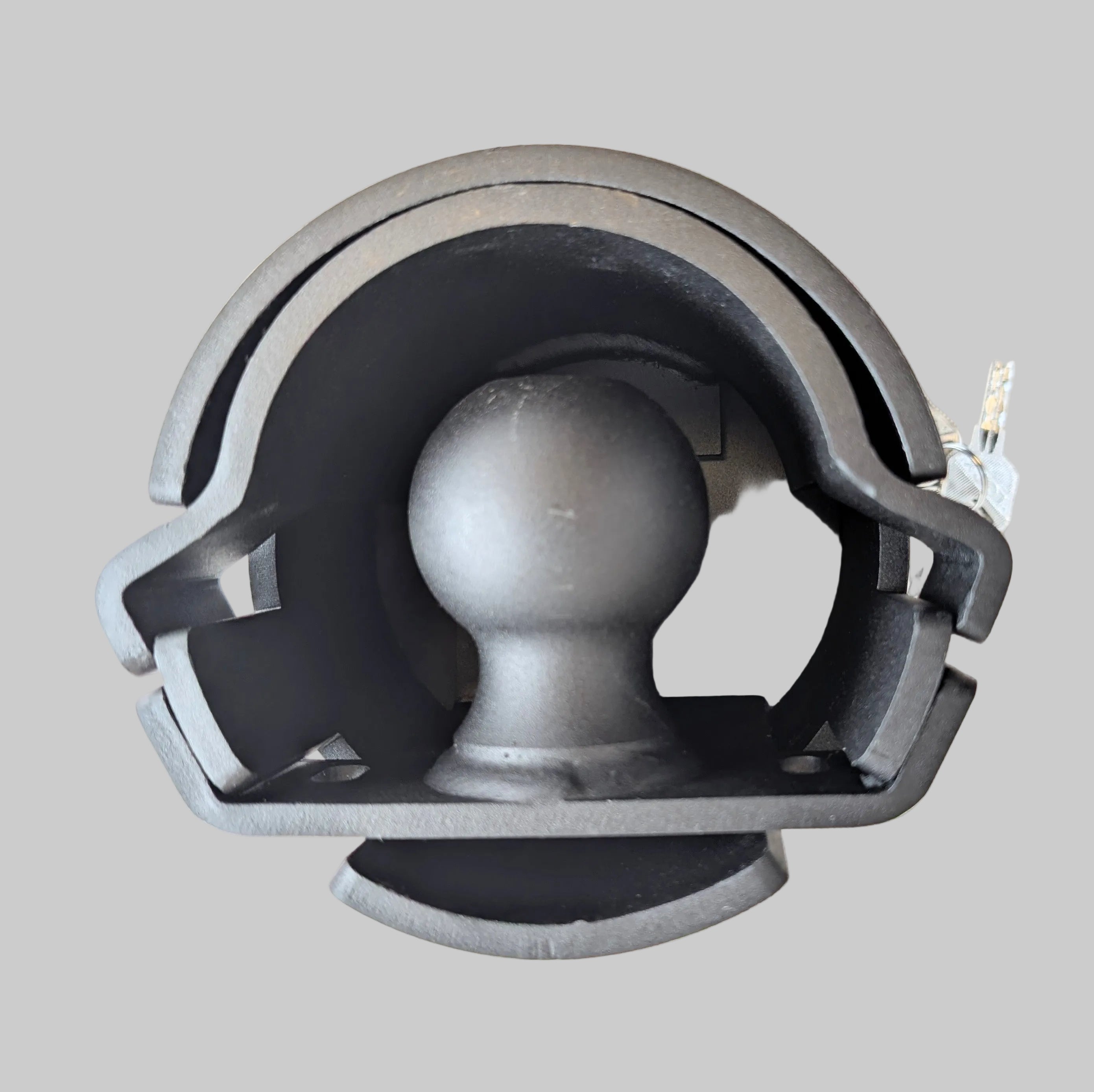 Silver Ox Trailer Lock Heavy Duty Anti-Theft 2 5/ 16 Inch Ball Coupler Safety Chains Trailer Tongue Lock Set with Key Pry-Resistant