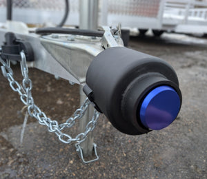 Silver Ox Trailer Lock Heavy Duty Anti-Theft 2 5/ 16 Inch Ball Coupler Safety Chains Trailer Tongue Lock Set with Key Pry-Resistant