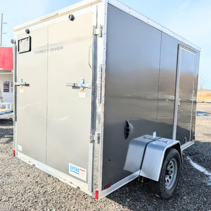Cargo Mate Amera-Lite Aluminum 6x10 V Nose With Ramp Door Cargo / Enclosed Trailer -Stock# 200666