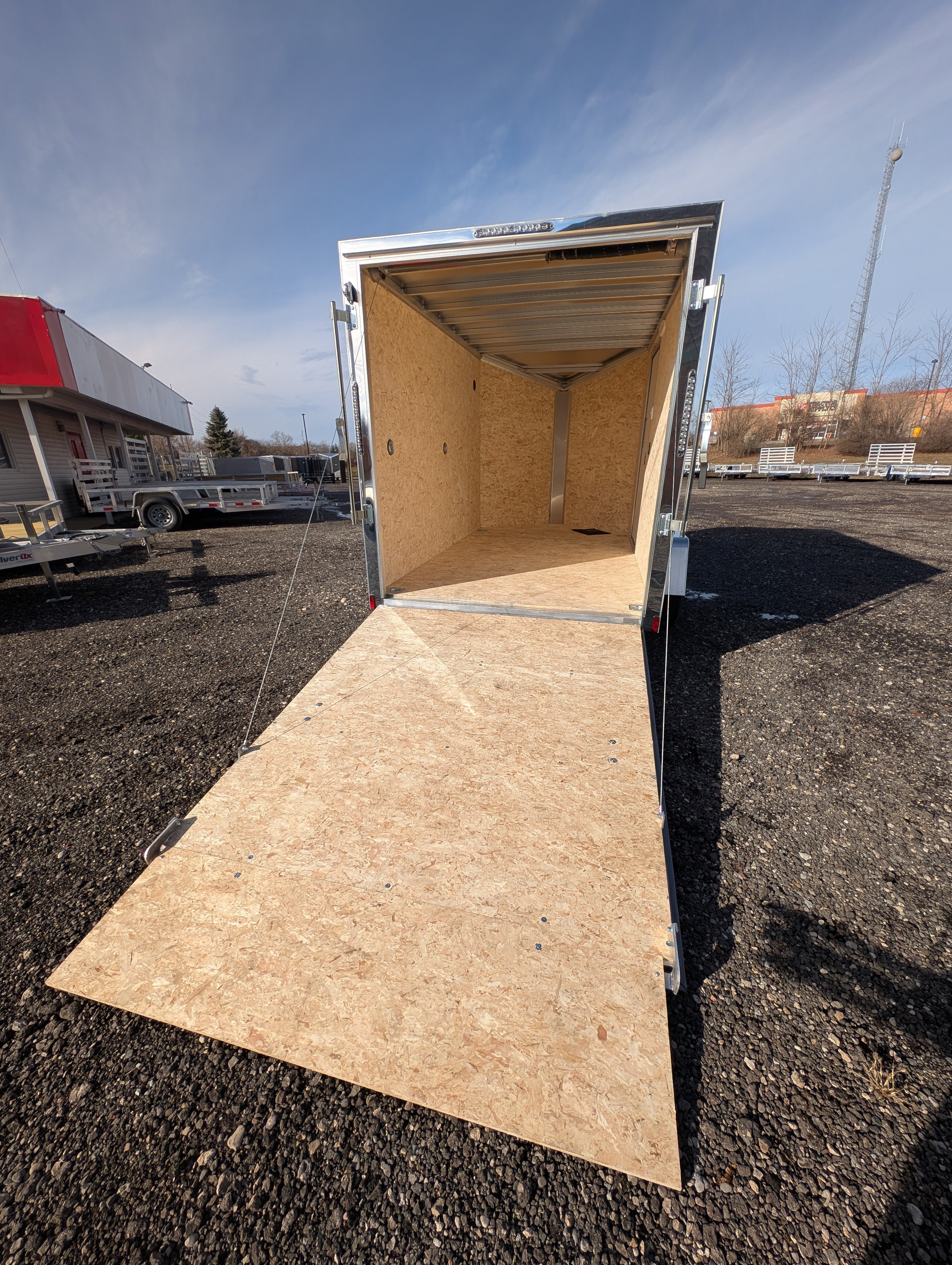 Cargo Mate Amera-Lite Aluminum 6x10 V Nose With Ramp Door Cargo / Enclosed Trailer -Stock# 200666