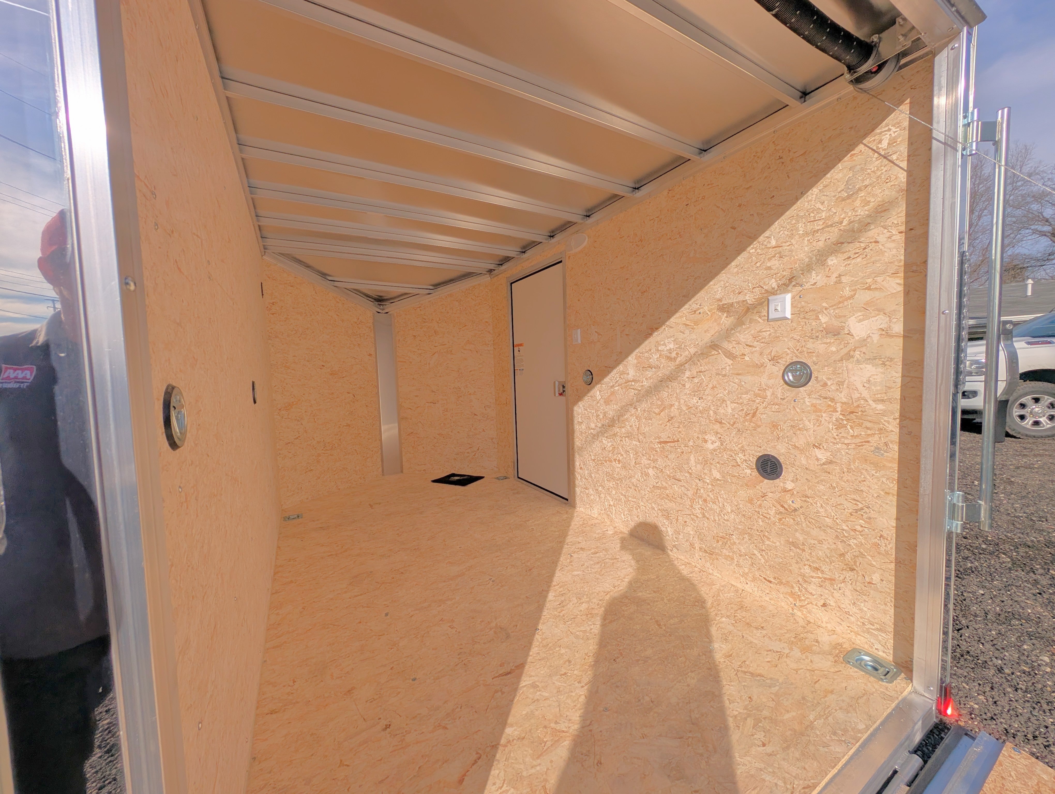 Cargo Mate Amera-Lite Aluminum 6x10 V Nose With Ramp Door Cargo / Enclosed Trailer -Stock# 200666