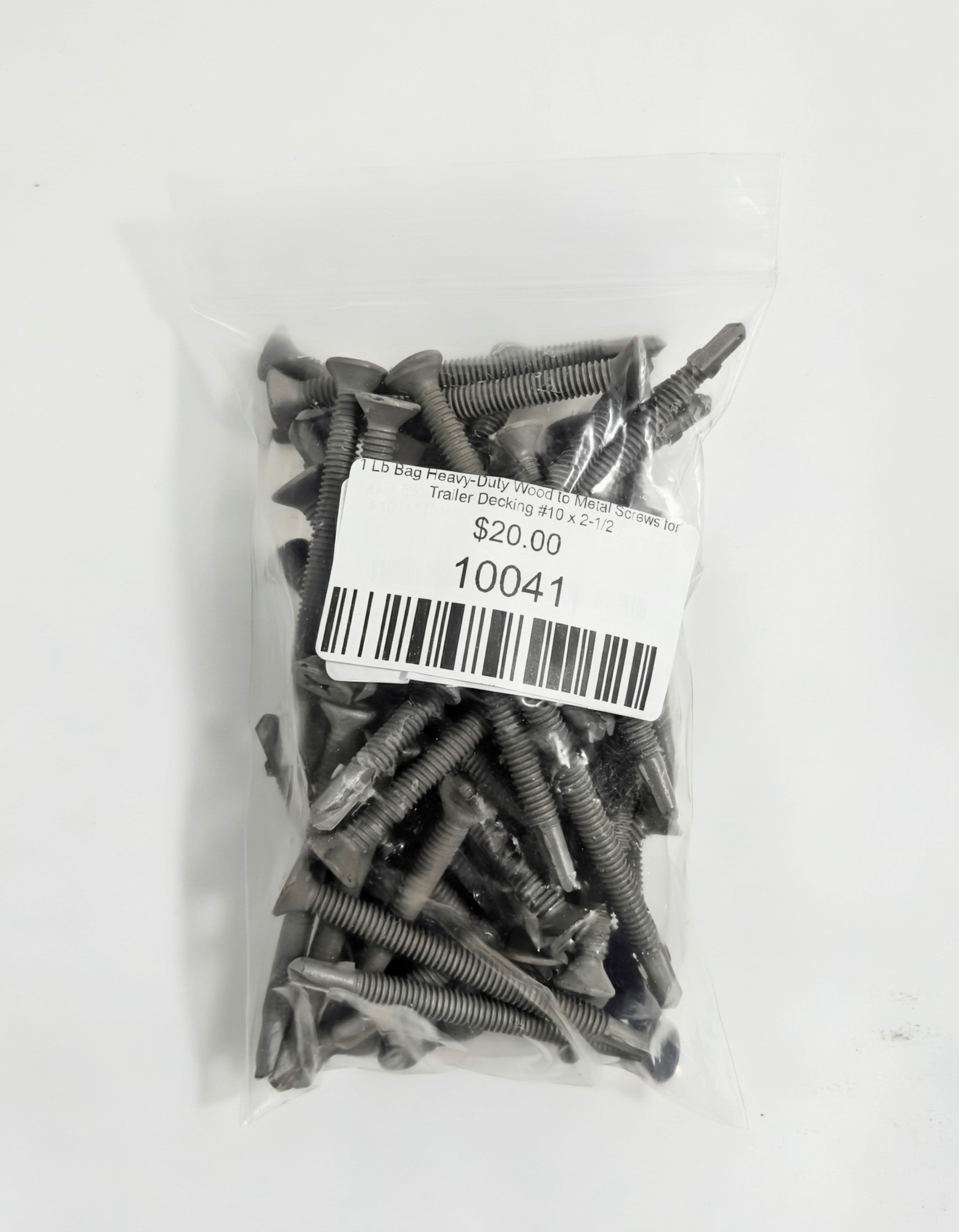 #10 x 2-1/2" Trailer Deck Screws – Wood to Steel – Heavy Duty – 1 lb (~45)