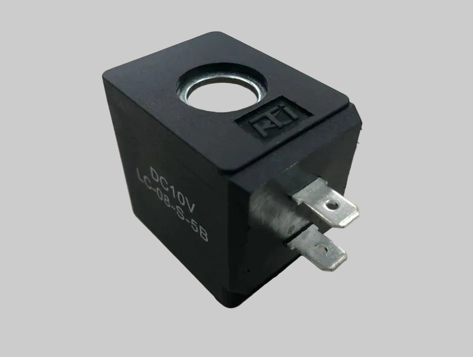 KTI Hydraulics LC-08-S-5B 10v DC Square Coil Actuator, Dual Spade for Dump Trailers