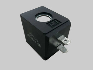 KTI Hydraulics LC-08-S-5B 10v DC Square Coil Actuator, Dual Spade for Dump Trailers