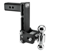 B&W Tow & Stow Adjustable Trailer Hitch Ball Mount - 2-1/2" Receiver, Dual Ball (2" & 2-5/16"), 8-1/2" Drop / 9" Rise, 14,500 lb | TS20043B