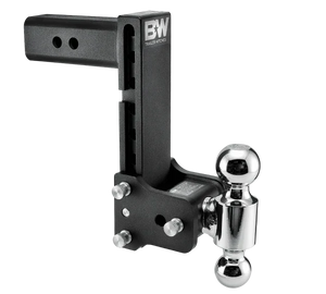 B&W Tow & Stow Adjustable Trailer Hitch Ball Mount - 2-1/2" Receiver, Dual Ball (2" & 2-5/16"), 8-1/2" Drop / 9" Rise, 14,500 lb | TS20043B