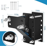 Heavy Duty Trailer Spare Tire Carrier – 4, 5 & 6 Lug – Universal Mount | AAA Trailer - 150 lbs, 4 x 4 - alternate angle | AAA