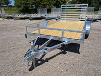 Silver Ox 7x14 Aluminum Tandem Axle Utility Trailer – Ramp Gate – Electric Brakes | AAA Trailer - 5,710 lb, 7x14 - close-up v